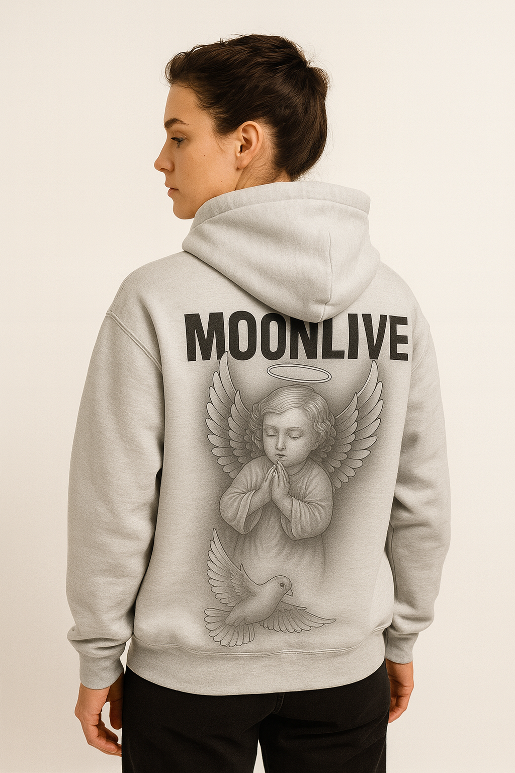 Herren Artistic Graphic Oversized Hoodie